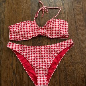 T.J.Maxx Red Checkered Bikini